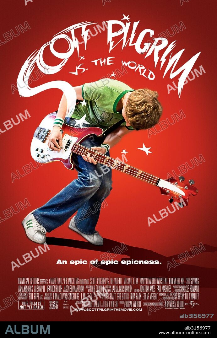 Poster of SCOTT PILGRIM VS. THE WORLD, 2010, directed by EDGAR WRIGHT. Copyright MARC PLATT PRODUCTIONS.