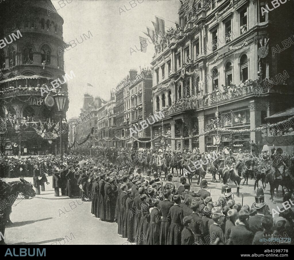 The Royal Procession Passing the Eastern End of Cheapside