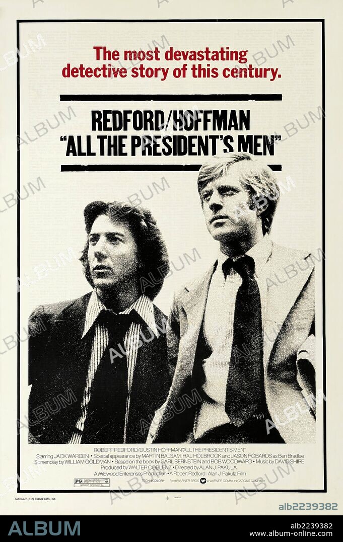 Poster of ALL THE PRESIDENT'S MEN, 1976, directed by ALAN J. PAKULA. Copyright WARNER BROTHERS.