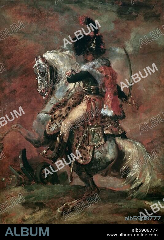 TH ODORE G RICAULT. Gericault Mounted Officer 1812 Album