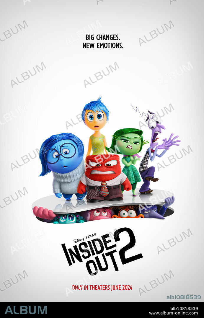 Poster of INSIDE OUT 2, 2024, directed by KELSEY MANN. Copyright Pixar Animation Studios / Walt Disney Pictures.