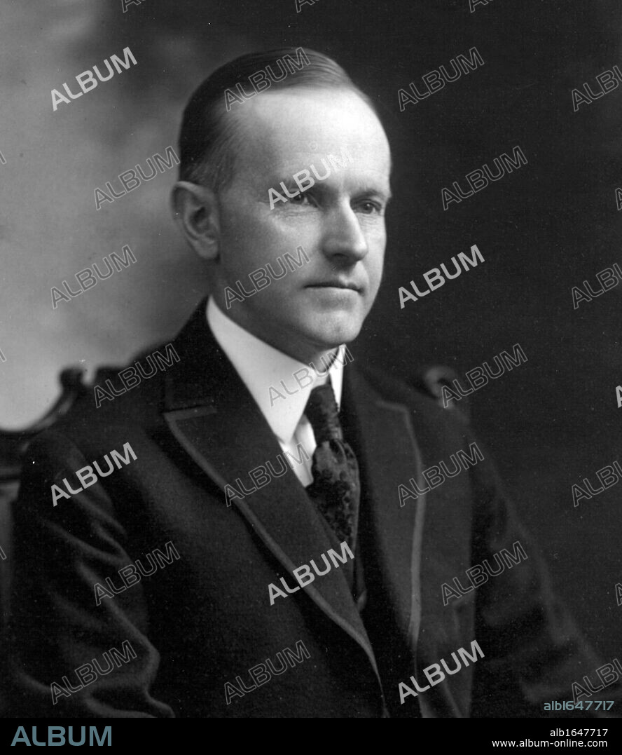 John Calvin Coolidge, Jr. (July 4, 1872 January 5, 1933) 30th President of the United States (1923-1929).  Photographed in 1919.