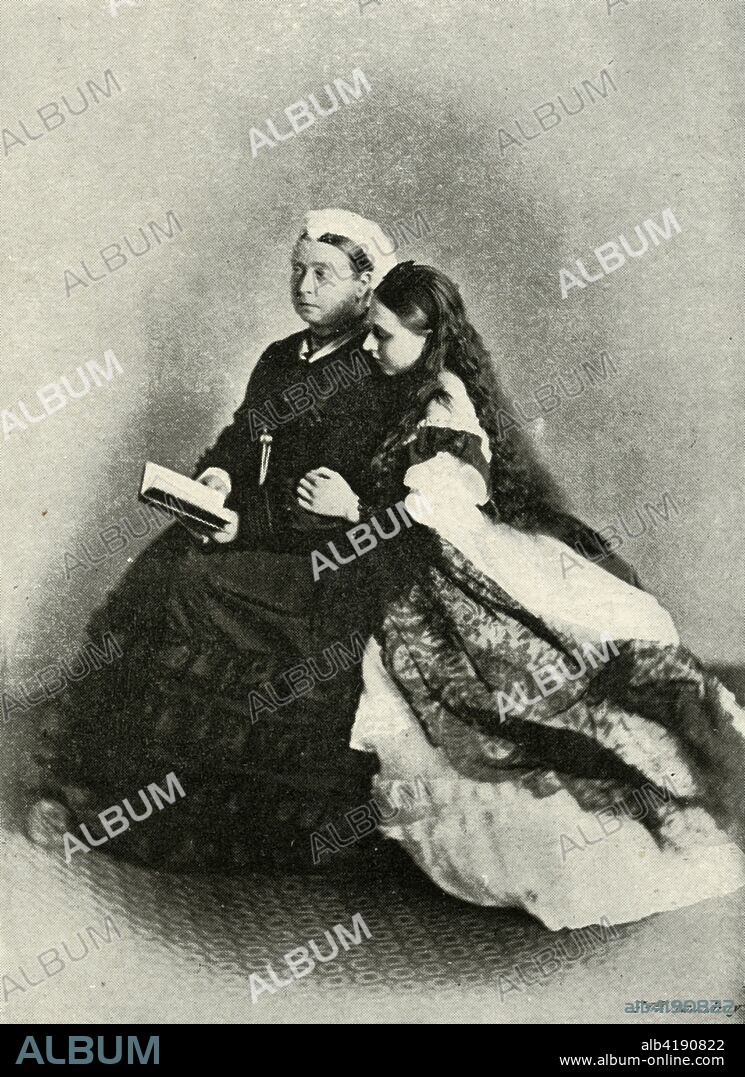 Her Majesty with the Princess Beatrice April 1871 c1897