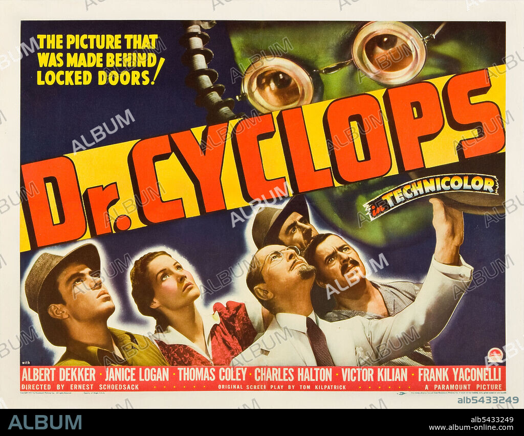 Poster of DR. CYCLOPS, 1940, directed by ERNEST B. SCHOEDSACK. Copyright PARAMOUNT PICTURES.