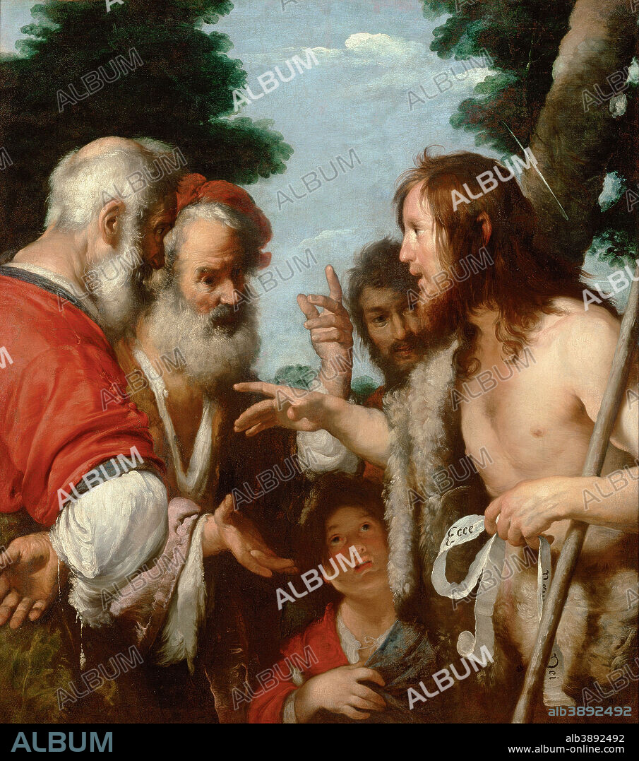 BERNARDO STROZZI. The Sermon of St. John the Baptist. Date/Period: Ca. 1644. Painting. Height: 1,350 mm (53.14 in); Width: 1,200 mm (47.24 in).