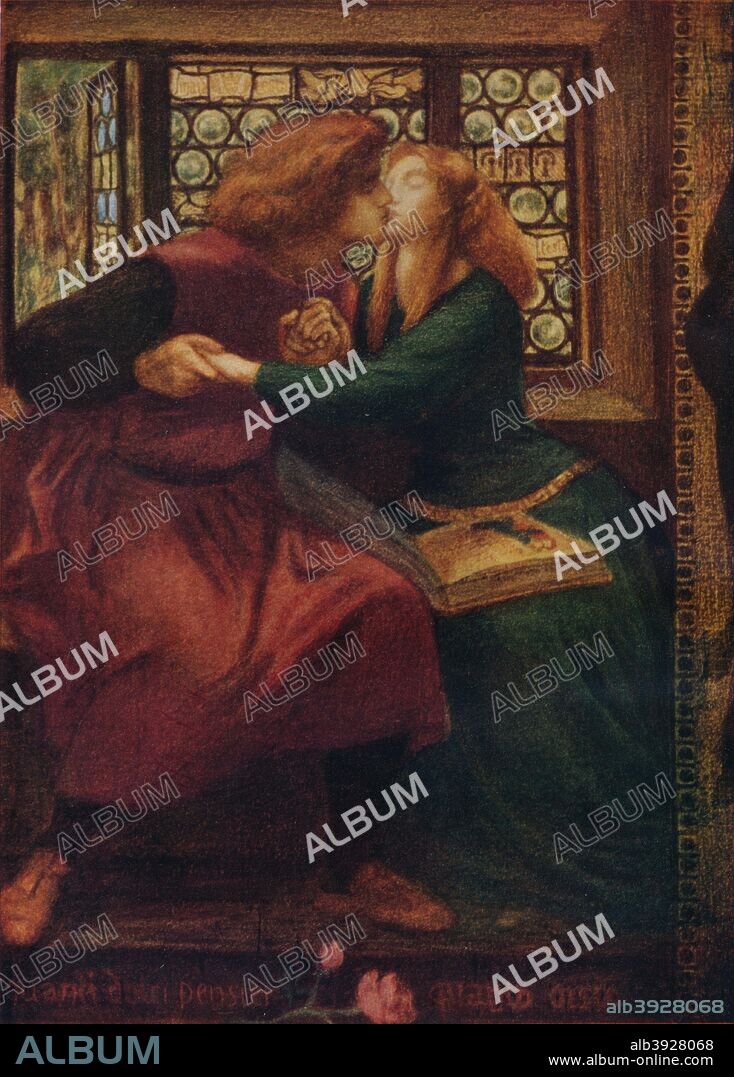 Paolo and Francesca da Rimini (detail) ', 1855. Artist: Dante Gabriel  Rossetti. - Album alb3928068