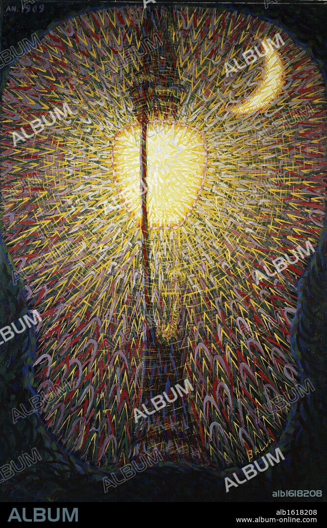 Electric Lamp by Giacomo Balla, 1909, 1874-1958, USA, New York, Museum of Modern Art.