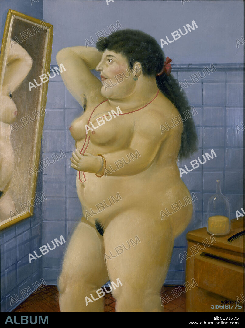 FERNANDO BOTERO. (MUJER DESNUDA FRENTE A UN ESPEJO) - SIGLO XX - Album  alb6181775