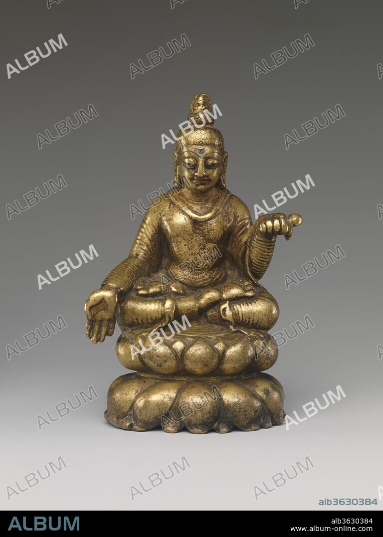 Buddha. Culture: India (Kashmir region). Dimensions: H. 3 7/8  x  W. 2 1/2  x  D. 1 3/8 in. (9.8 x 6.4 x 3.5 cm). Date: 7th-8th century.