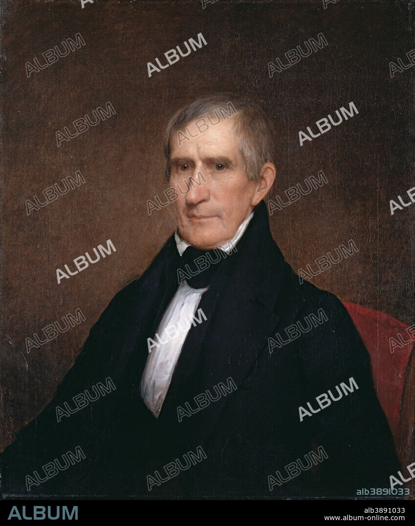 ALBERT GALLATIN HOIT. William Henry Harrison. Date/Period: 1840. Painting. Oil on canvas. Height: 768 mm (30.23 in); Width: 638 mm (25.11 in).