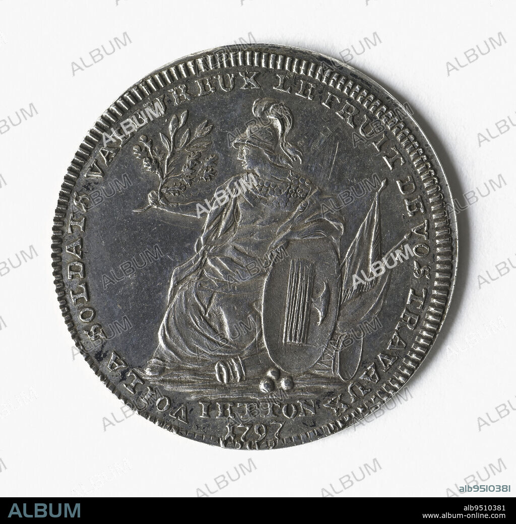 Treaty of Campo-Formio, October 17, 1797, Anonymous, Engraver in medals, Array, Numismatics, Token (numismatics), Pewter, Dimensions - Work: Diameter: 3.1 cm, Weight (type dimension): 7.62 g.