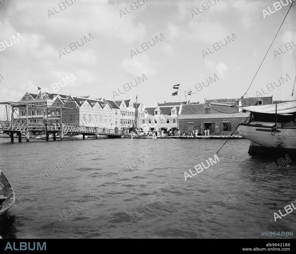 Across the inner bay [Sint Anna Bay], Curacao, D.W.I., between 1890 and 1901.