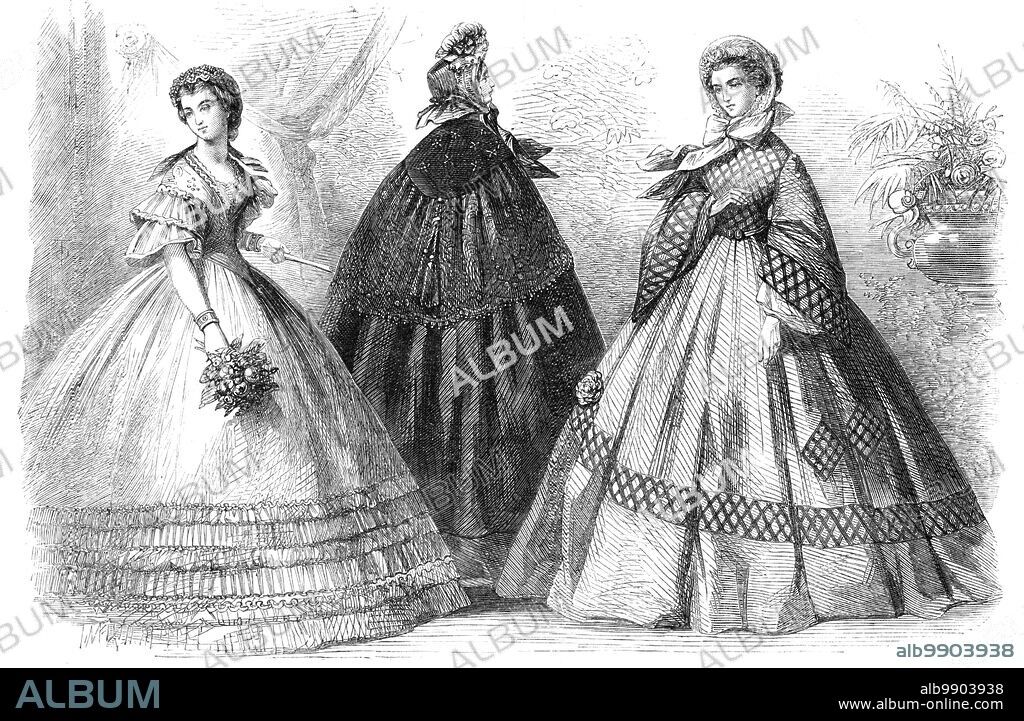 Paris fashions for December 1861. Creator Unknown. Album