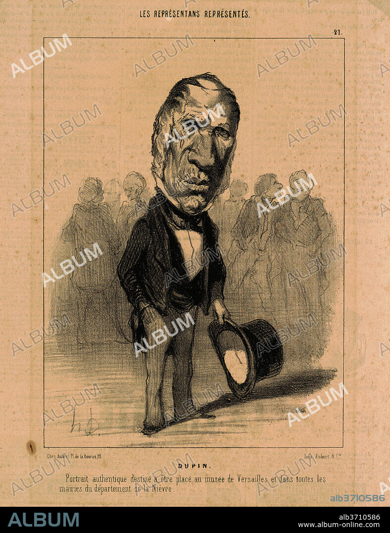 HONORE DAUMIER. J. Jacques Dupin. Dated: 19th century. Medium: lithograph.