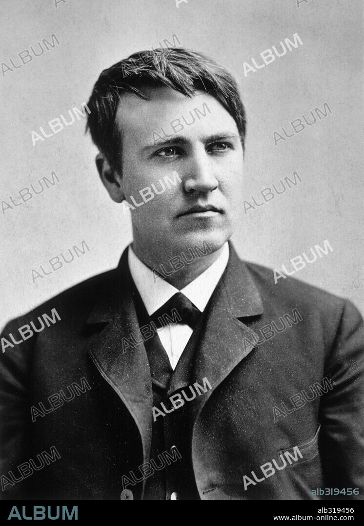 Thomas Edison, American inventor. 1880.