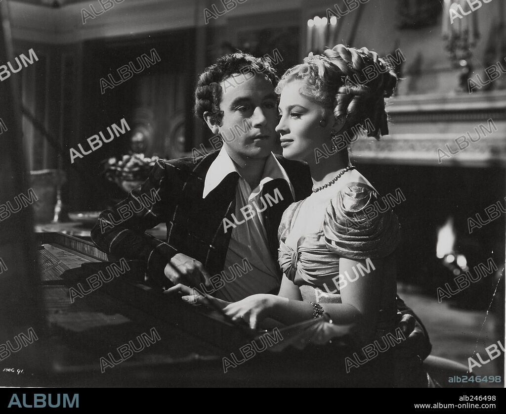 DENNIS PRICE and MAI ZETTERLING in THE BAD LORD BYRON, 1949. Copyright RANK.