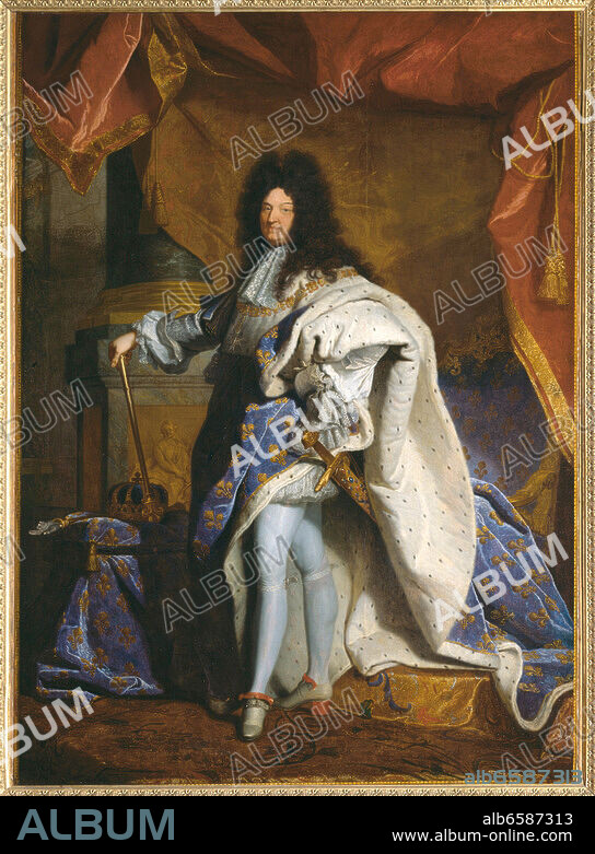 Portrait of King Louis XIV oil painting reproduction by Hyacinthe