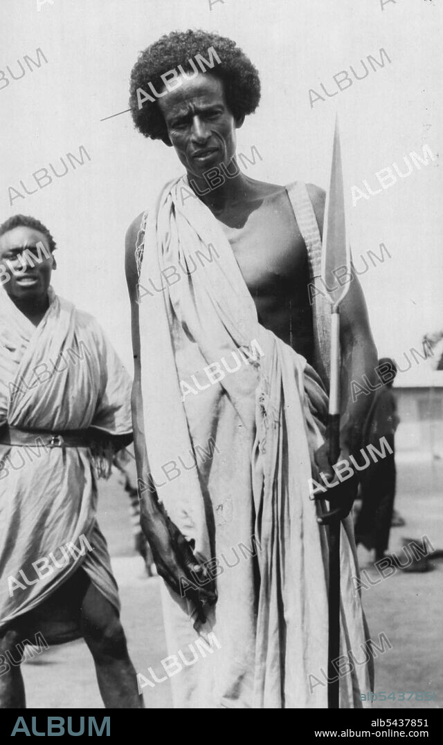 Fine Type Of Italian Somaliland Native -- The Chief Industry of these natives is sheep rearing. November 27, 1931. (Photo by Smith's Photo Service).;Fine Type Of Italian Somaliland Native -- The Chief Industry of these natives is sheep rearing.