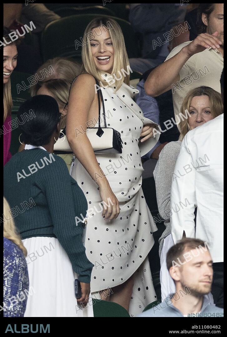 July 12, 2024, London, London, United Kingdom: A pregnant Margot Robbie ...