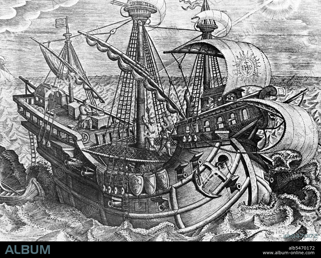 The Victoria, a Spanish carrack, ship of Ferdinand Magellans