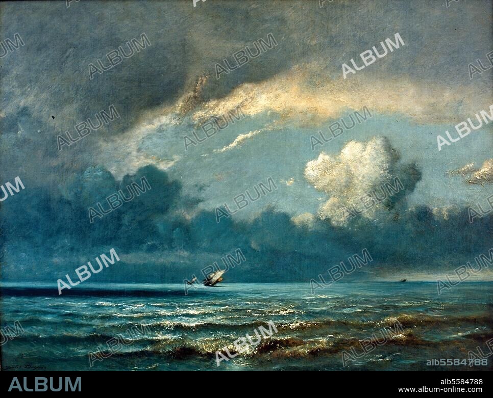 JULES DUPRE. Dupre, Jules. 1811-1889. "Marine", 1870. Oil on canvas, 89 × 115cm. Paris, Musée du Louvre.