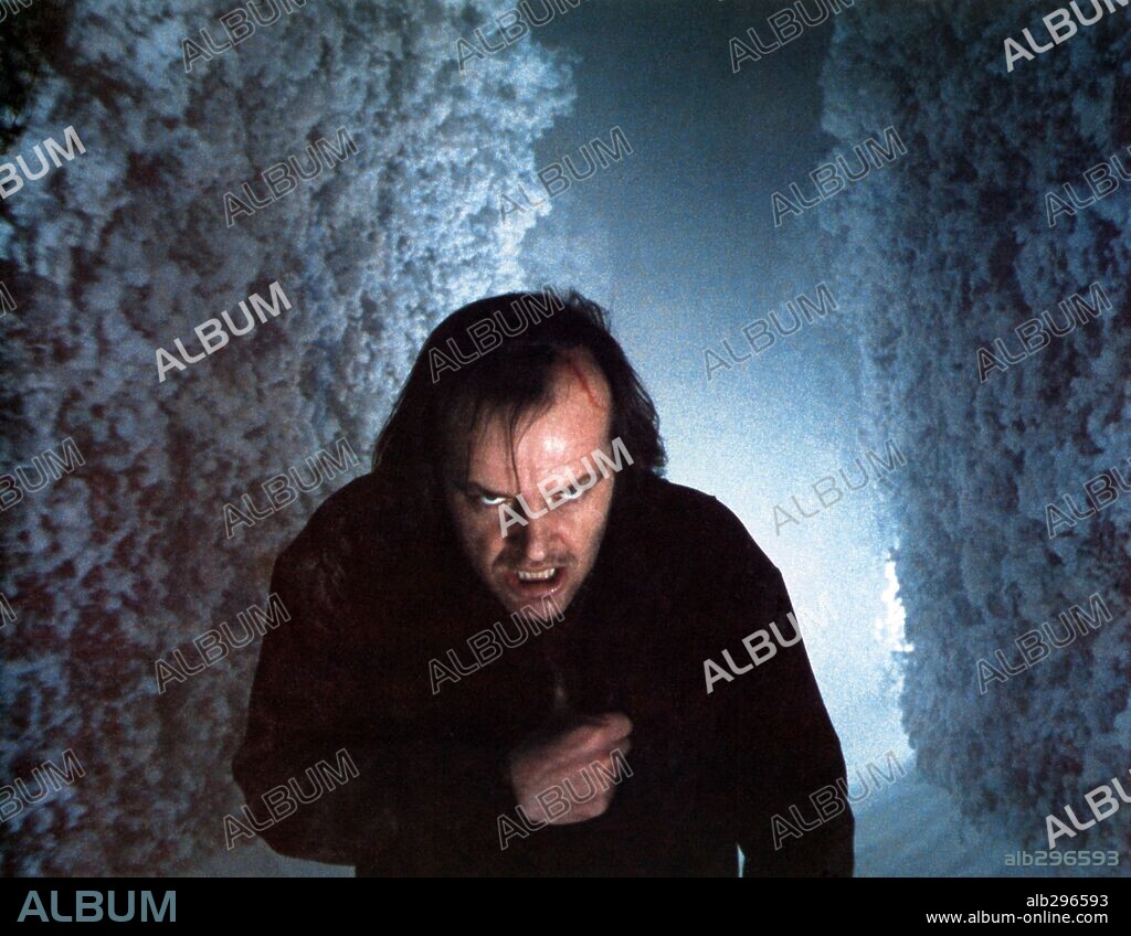 JACK NICHOLSON in THE SHINING, 1980, directed by STANLEY KUBRICK. Copyright WARNER BROTHERS.