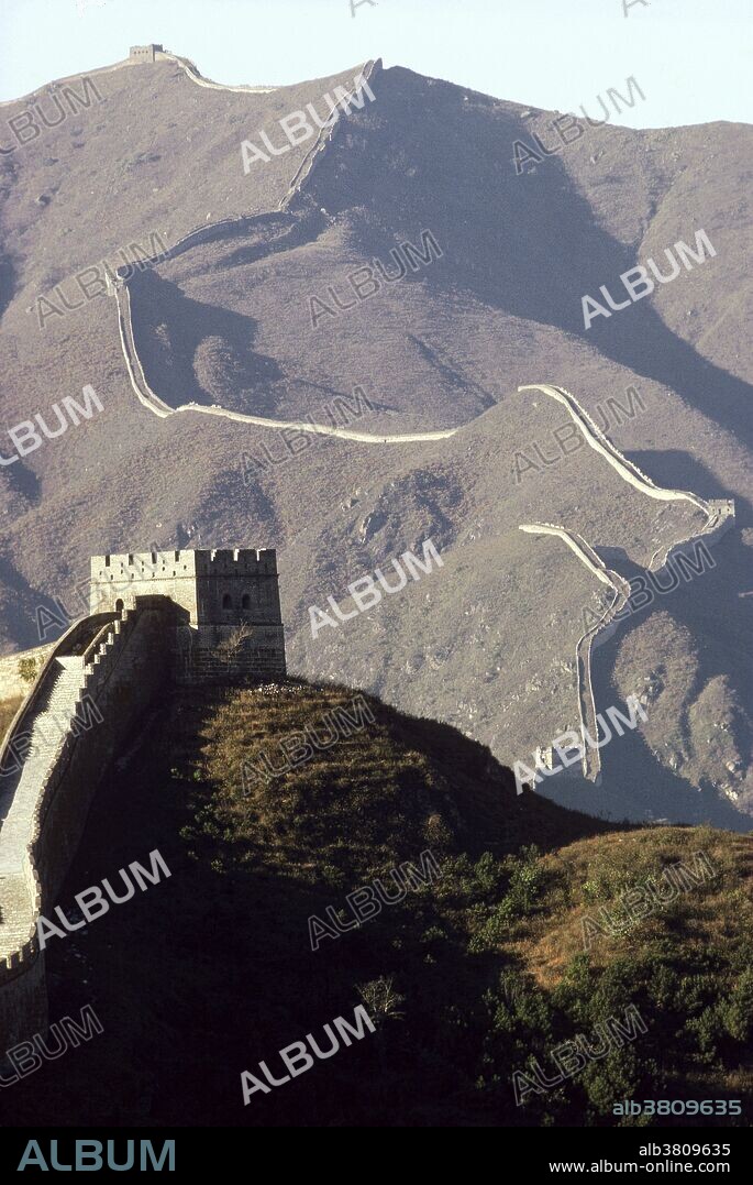 Great Wall near Peking, China.