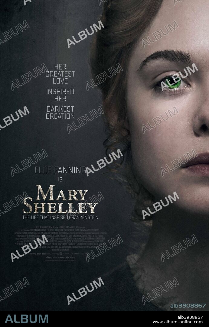 ELLE FANNING in MARY SHELLEY, 2017, directed by HAIFAA AL-MANSOUR. Copyright Gidden Media/HanWay Films/Parallel Films/Head Gear Fil.