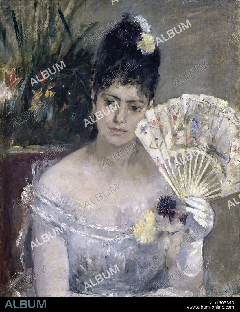 Young Lady at a Ball (Jeune Fille au Bal) 1875 Berthe Morisot (1841-1895/ French) Musee Marmottan, Paris. - Album alb1605340