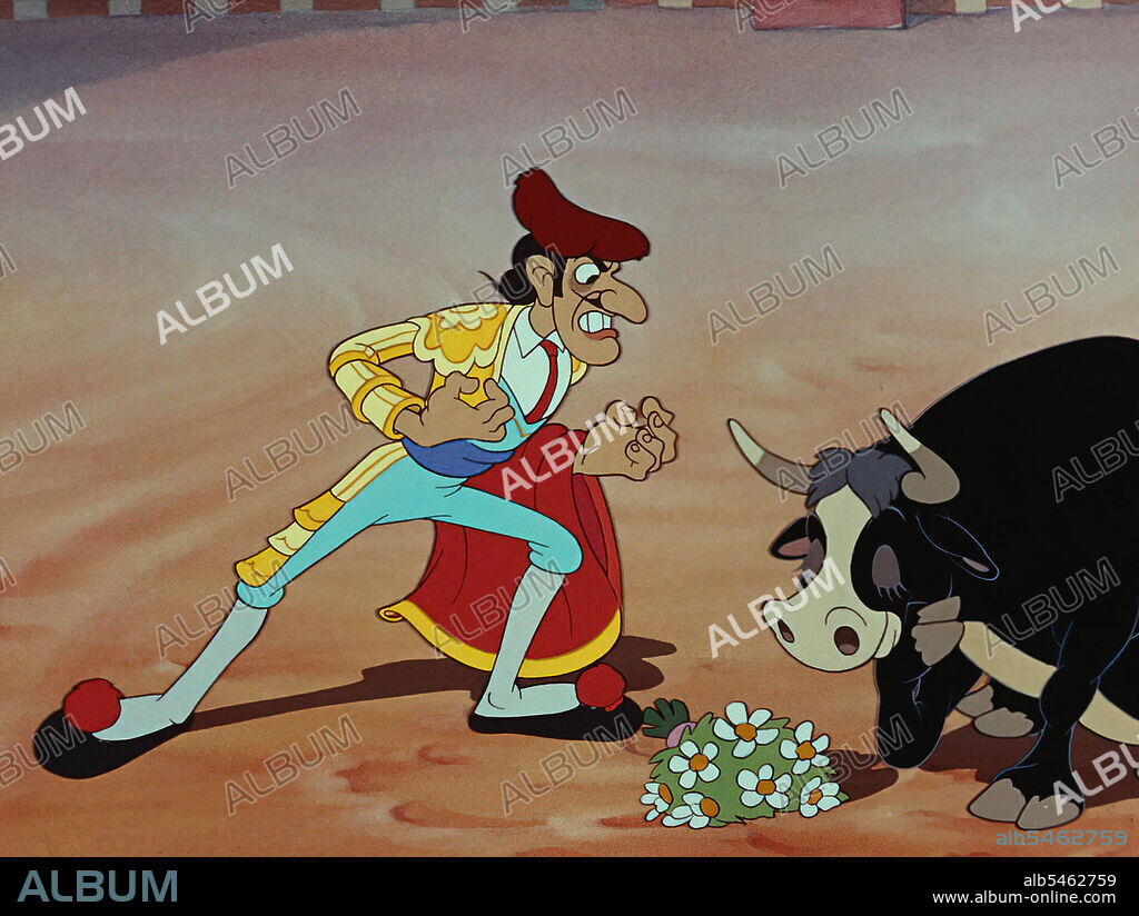 FERDINAND LE TAUREAU, 1938 (FERDINAND THE BULL), réalisé par DICK RICKARD. Copyright WALT DISNEY PRODUCTIONS.