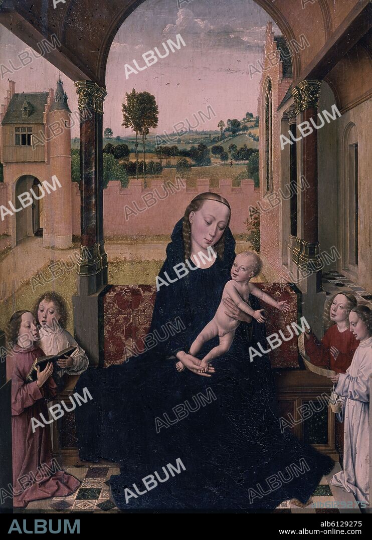 DIRK BOUTS (1410-1475) DIERIC. 'Virgen con niño', hacia 1465, Óleo sobre tabla, 53,8 x 39 cm.