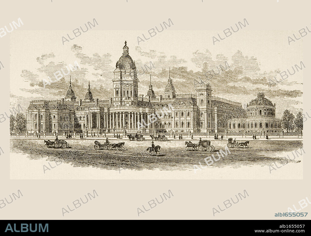 City Hall in San Francisco, California in 1870s. From American Pictures ...