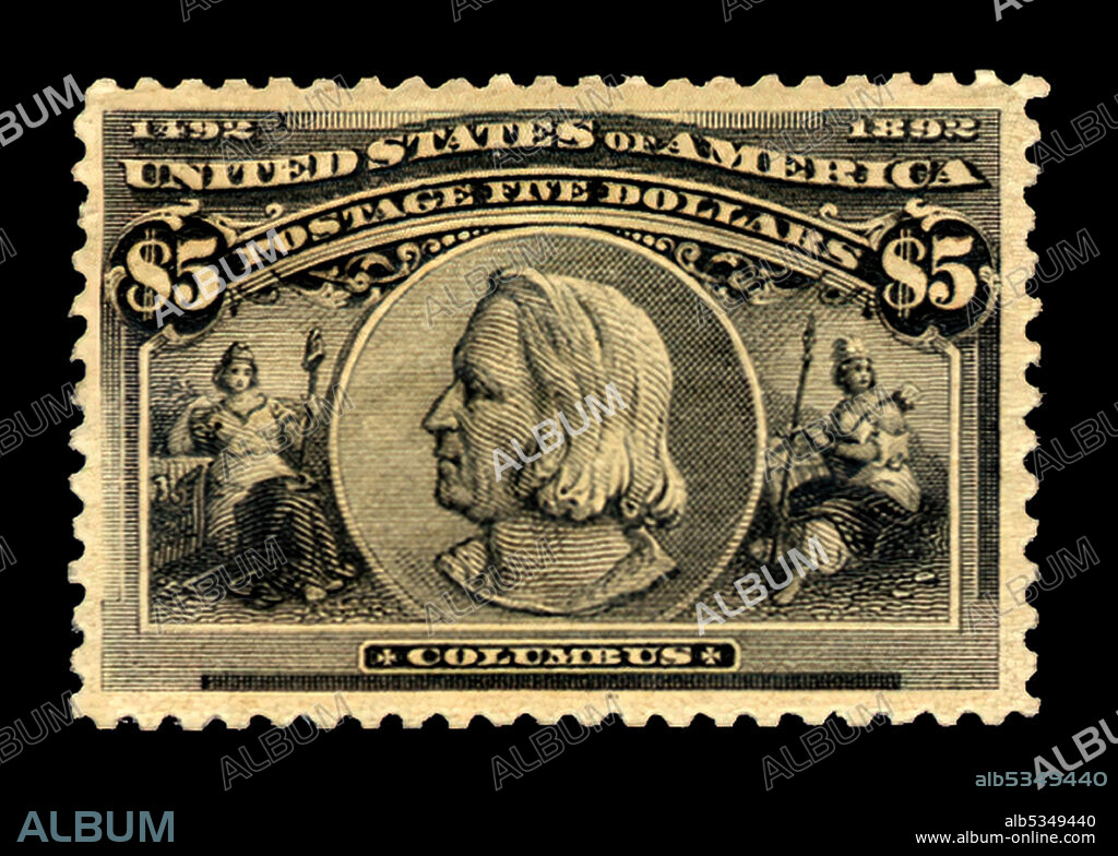 AMERICAN BANK NOTE COMPANY. 5 Christopher Columbus single 1893