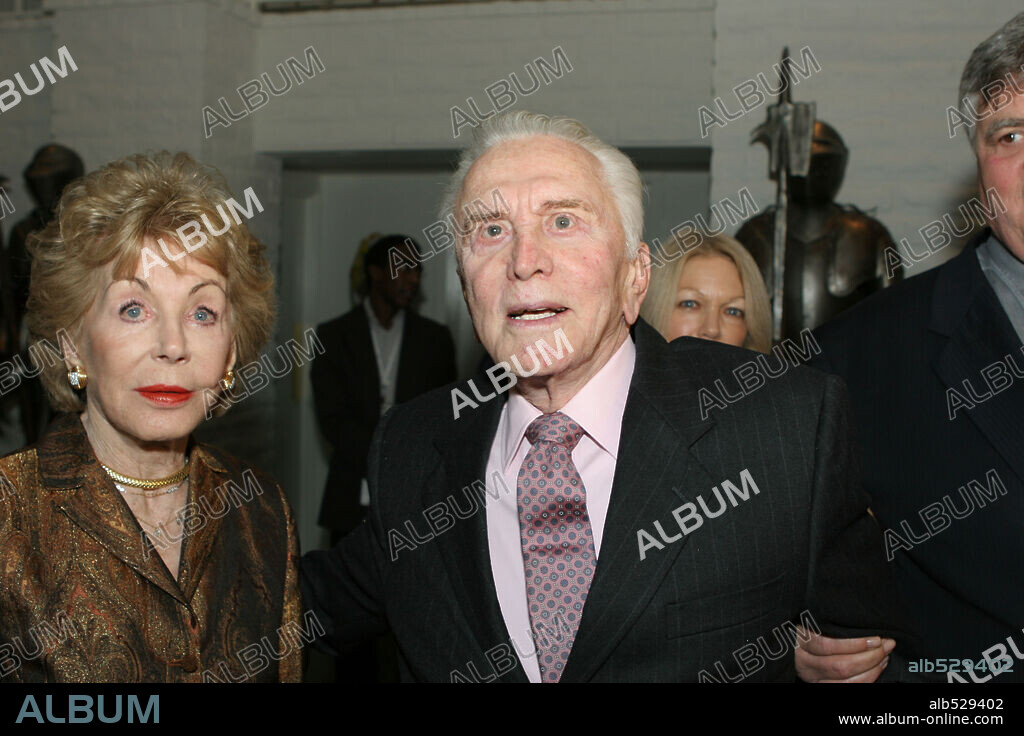 Jan 07, 2005; Palm Springs, CA, USA; Screen Legend, KIRK DOUGLAS and wife ANNE BUYDENS and their Son in town to get a Lifetime Achievement Award attend a VIP invitational reception for the Palm Springs International Film Festival held at the Parker hotel. Mandatory Credit: Photo by Dane Andrew / ZUMA Press. (©) Copyright 2005 by Dane Andrew. 07/01/2005