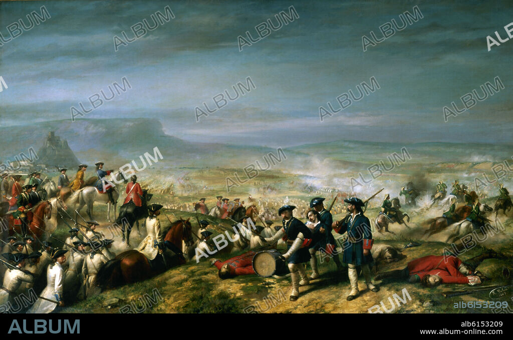 RICARDO BALACA Y CANSECO 1844 1880 . BATALLA DE ALMANSA EN 1707