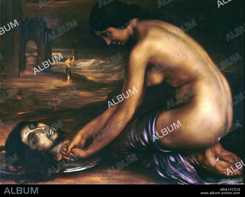 JULIO ROMERO DE TORRES. SALOME 1926-OLEO Y TEMPLE SOBRE LIENZO-72X92 CM -  Album alb6141516