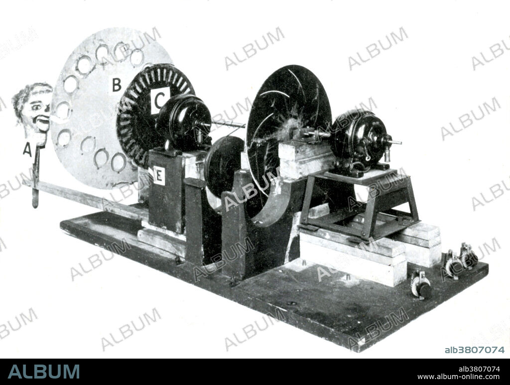 In his first attempts to develop a working television system, Baird experimented with the Nipkow disk. Paul Nipkow had invented this scanning disc system in 1884. work is important because Baird and many others chose to develop it into a broadcast medium. Using a Nipkow disk, he succeeded in demonstrating the transmission of moving silhouette images in London in 1925, and of moving, monochromatic images in 1926. Baird's scanning disk produced an image of 30 lines resolution, just enough to discern a human face, from a double spiral of Photographic lenses. This demonstration by Baird is generally agreed to be the world's first true demonstration of television, albeit a mechanical form of television no longer in use.