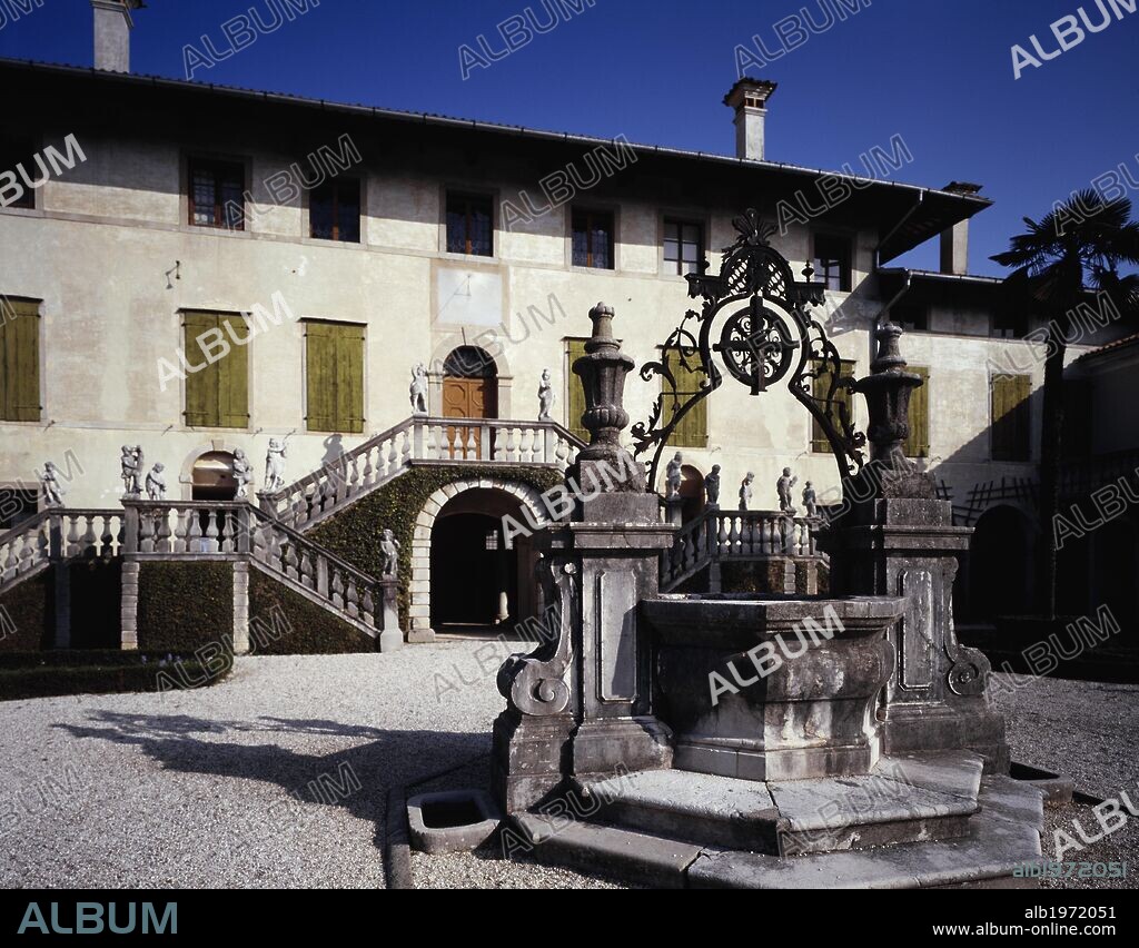 Facade of Villa della Torre Valsassina Villa, Remanzacco, Friuli-Venezia Giulia. Detail. Italy, 17th-18th century.