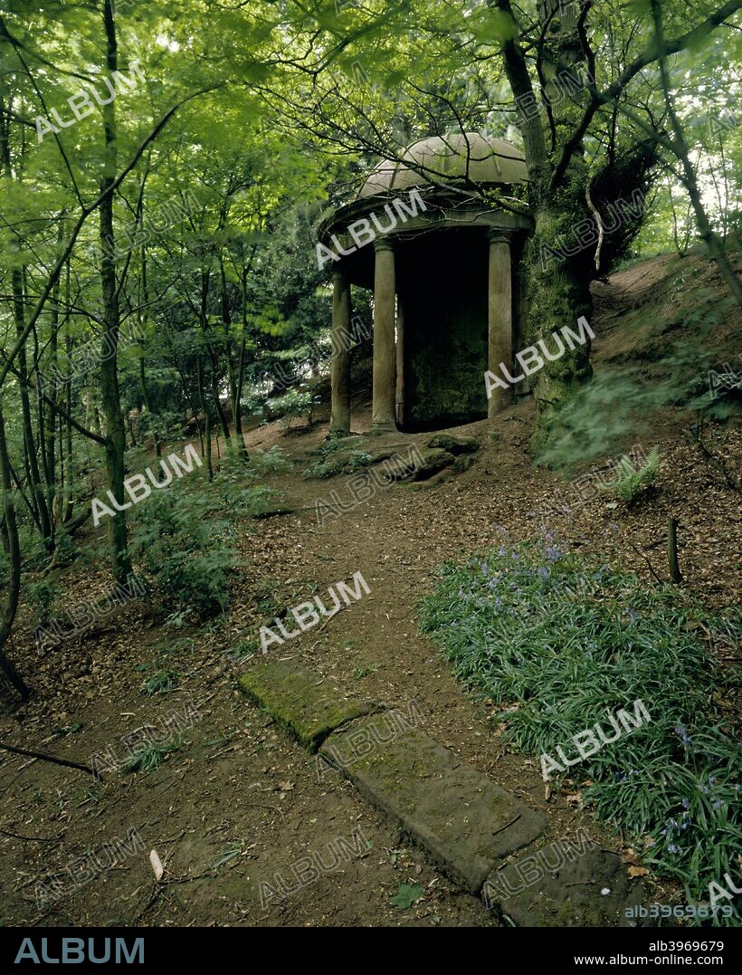 Classical temple rotunda, Badger Dingle, Badger, Shropshire, 1994.