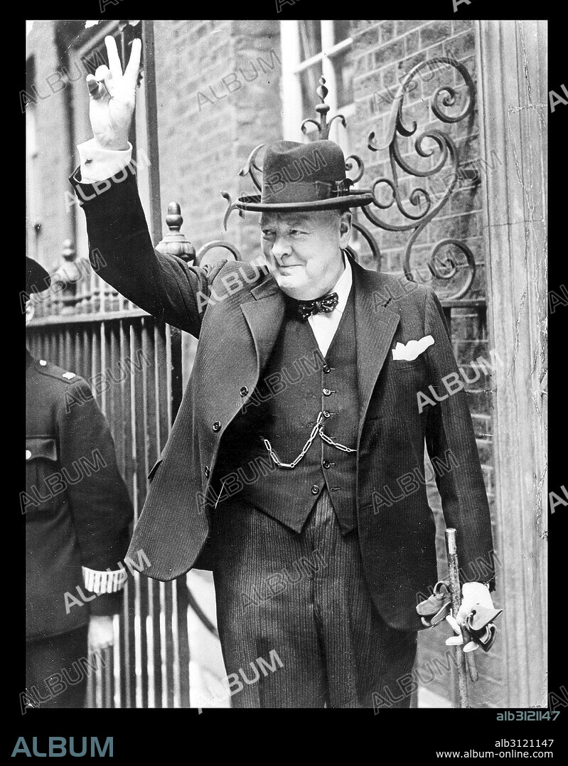 Photograph of Winston Churchill (1874-1965) British politician who was the Prime Minister of the United Kingdom. Dated 1943.
