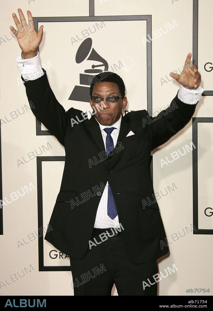 Feb 10, 2008-Los Angeles, California, USA-HERBIE HANCOCK arrives for the Grammy Awards at Staples Center. 10/02/2008