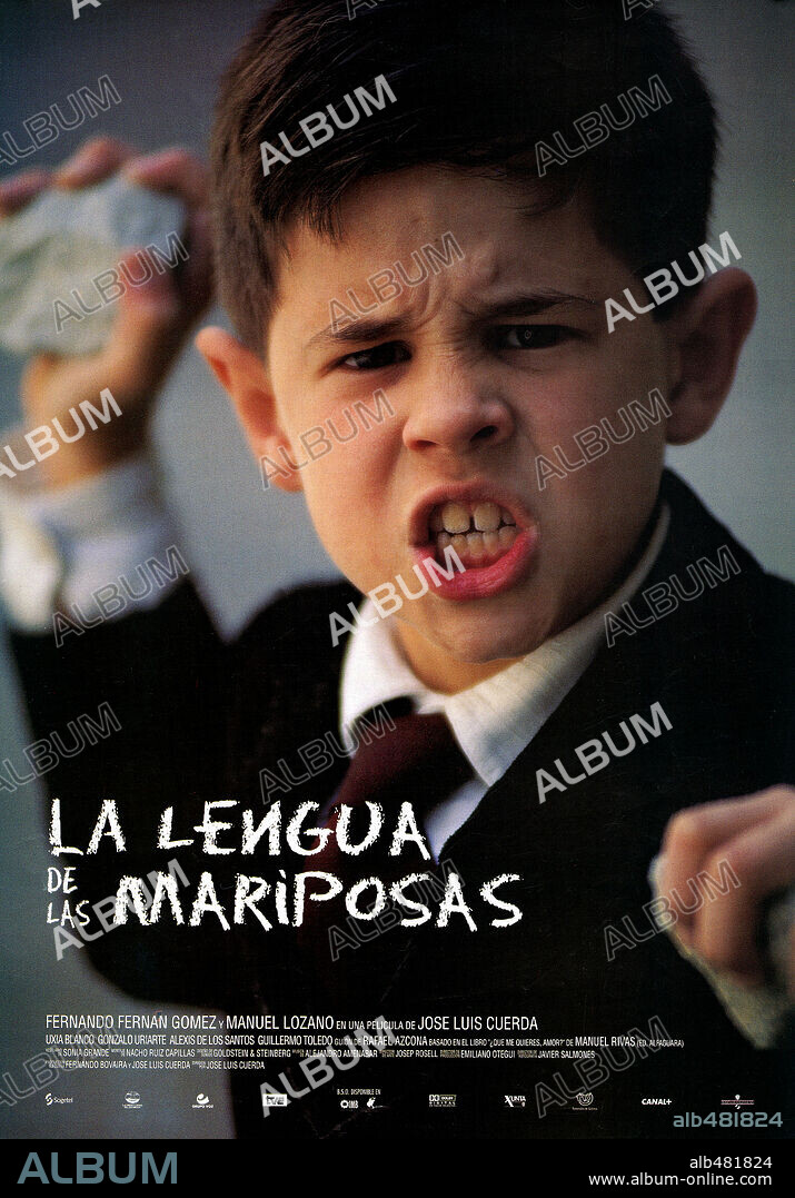 Poster of BUTTERFLY TONGUE, 1999 (LA LENGUA DE LAS MARIPOSAS), directed by JOSE LUIS CUERDA. Copyright WARNER SOGEFILMS.