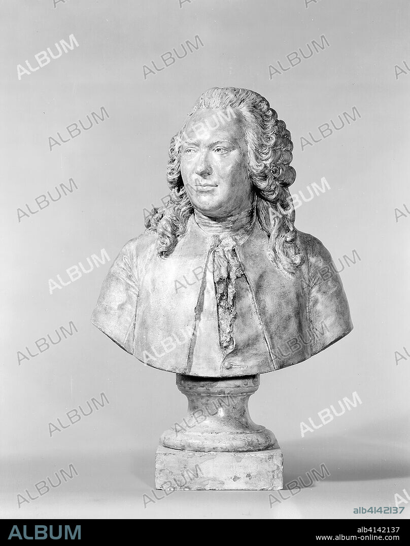 Portrait of Anne Robert Turgot, Baron of Laulne. Jean Antoine Houdon; French, 1741--1828. Date: 1778. Dimensions: 84.5 × 55.9 cm (33 1/4 × 22 in.). Plaster, patinated. Origin: France.