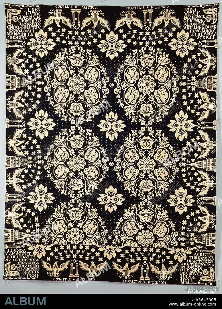 Coverlet, Agriculture & Manufactures pattern - Album alb3643905