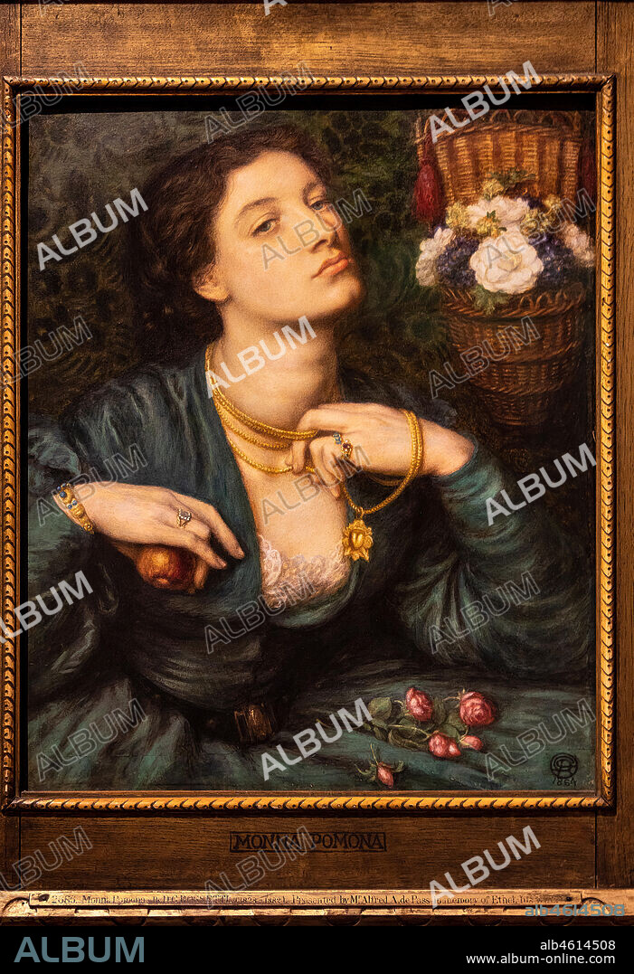 Monna Pomona/D.G.Rossetti 超希少、100年前の画集より 煙たかっ