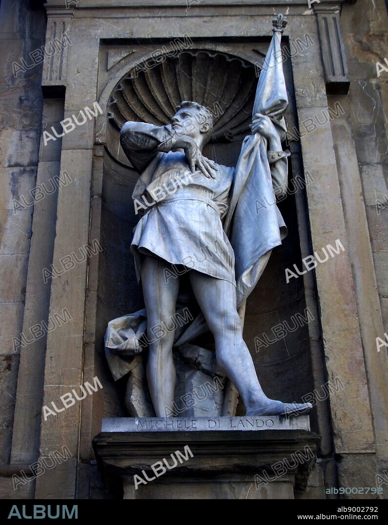 Statue of Michele di Lando the first leader of the Ciompi Revolt