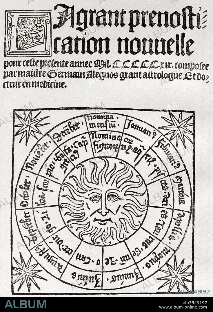 Astrology in the Middle Ages frontispiece to a 16th century