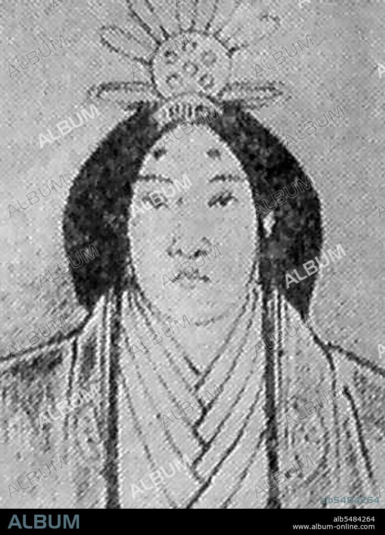 Empress Gemmei (660-721), was the 43rd imperial ruler of Japan. She reigned for 8 years (707-715) after the death of her son, Emperor Mommu, in 707. She proved an unusually able ruler. She coined the first copper money and caused scribes to write down the ancient traditions lest they be lost, and in 708 she moved the capital city of Japan from Fujiwara to Heijo-Kyo, thus giving the Nara period of Japanese history its name. Married to her first cousin and nephew, Kusakabe no Miko, the son of Emperor Temmu of Japan and Empress Jito of Japan, she abdicated in favour of her daughter, Empress Gensho-Tenno. This empress is traditionally venerated at a memorial Shinto shrine (misasagi) at Nara.