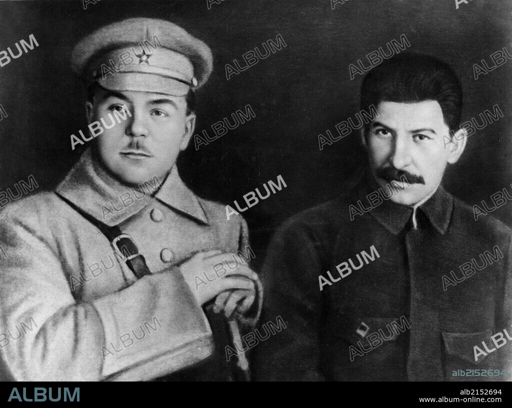 Joseph stalin and kliment voroshilov (left) in 1920. 01/02/1920