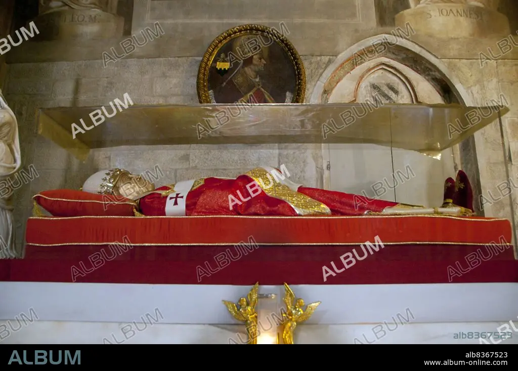 Italy Tomb of Pope Gregory X c. 1210 1276 Arezzo Cathedral